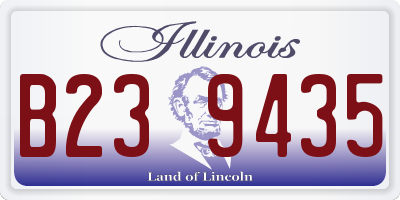 IL license plate B239435