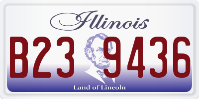 IL license plate B239436