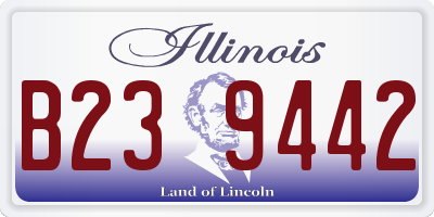 IL license plate B239442