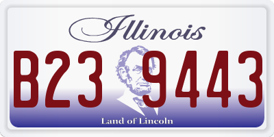 IL license plate B239443