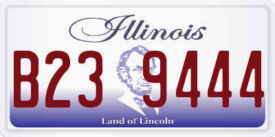 IL license plate B239444