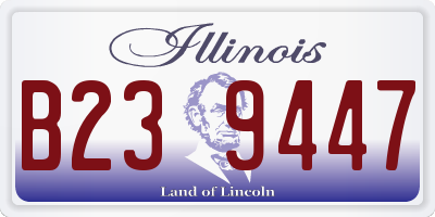 IL license plate B239447