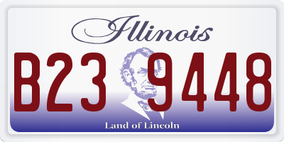 IL license plate B239448