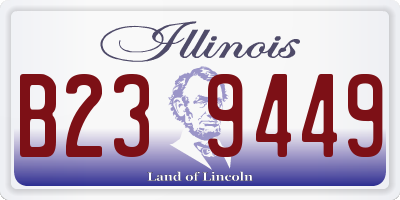 IL license plate B239449