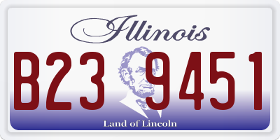 IL license plate B239451