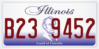IL license plate B239452