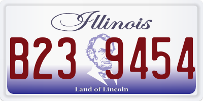 IL license plate B239454