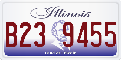 IL license plate B239455