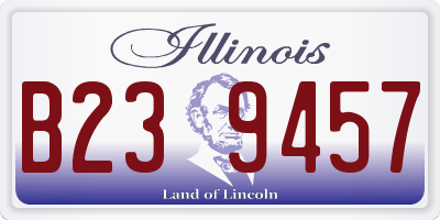 IL license plate B239457