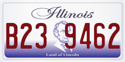 IL license plate B239462