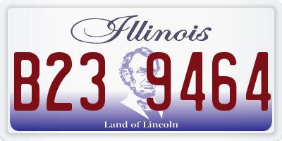 IL license plate B239464