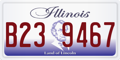 IL license plate B239467