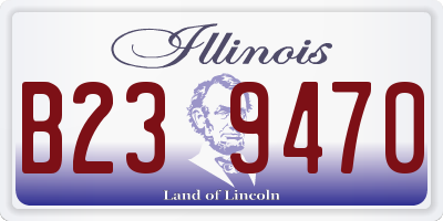 IL license plate B239470
