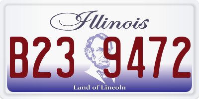 IL license plate B239472