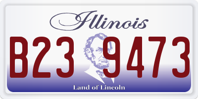 IL license plate B239473