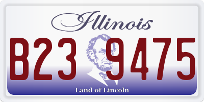 IL license plate B239475