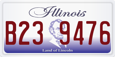 IL license plate B239476