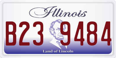 IL license plate B239484