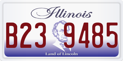 IL license plate B239485