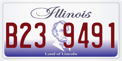 IL license plate B239491