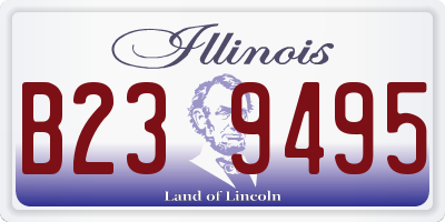 IL license plate B239495