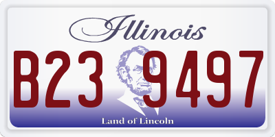 IL license plate B239497