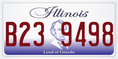IL license plate B239498