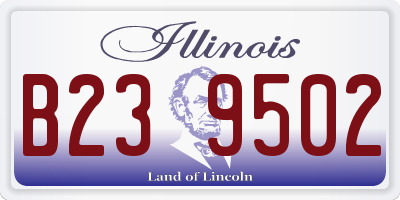 IL license plate B239502