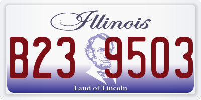 IL license plate B239503
