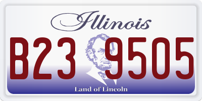 IL license plate B239505