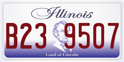 IL license plate B239507