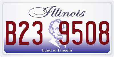 IL license plate B239508