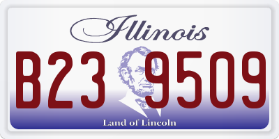 IL license plate B239509