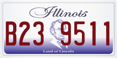 IL license plate B239511