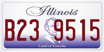 IL license plate B239515