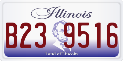 IL license plate B239516