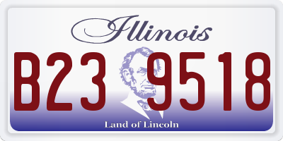 IL license plate B239518