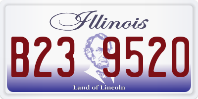 IL license plate B239520
