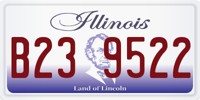 IL license plate B239522