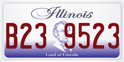 IL license plate B239523