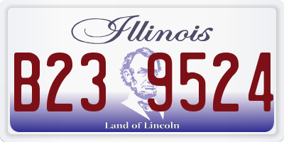 IL license plate B239524