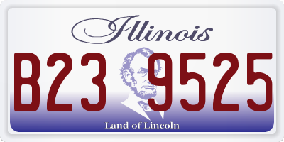 IL license plate B239525