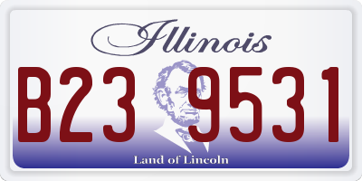 IL license plate B239531