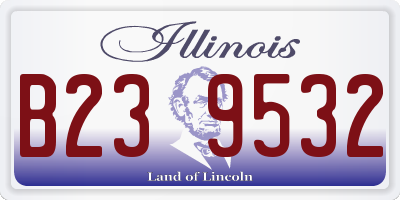 IL license plate B239532