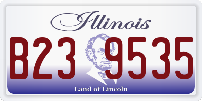 IL license plate B239535