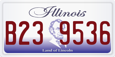 IL license plate B239536