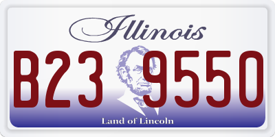 IL license plate B239550