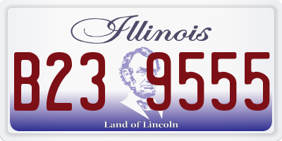 IL license plate B239555