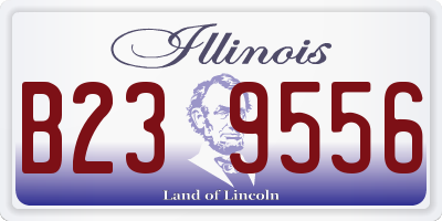 IL license plate B239556