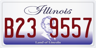 IL license plate B239557